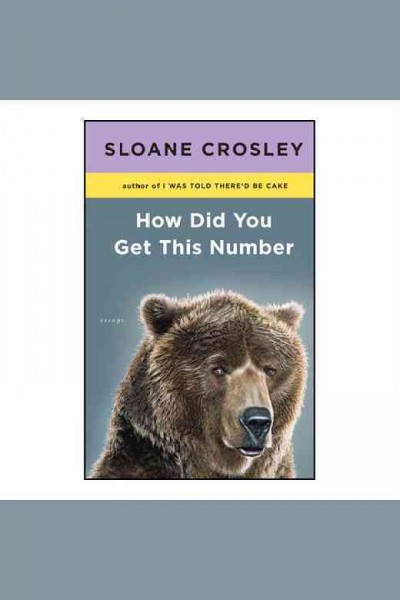 How did you get this number? [electronic resource] / Sloane Crosley.